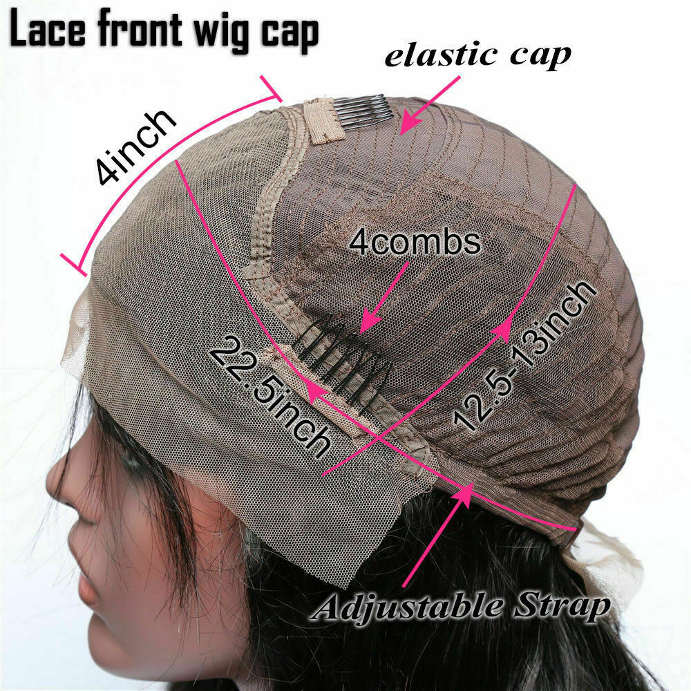 Long Body Wave Lace Front Wig Black Grey Highlights Glueless Christmas