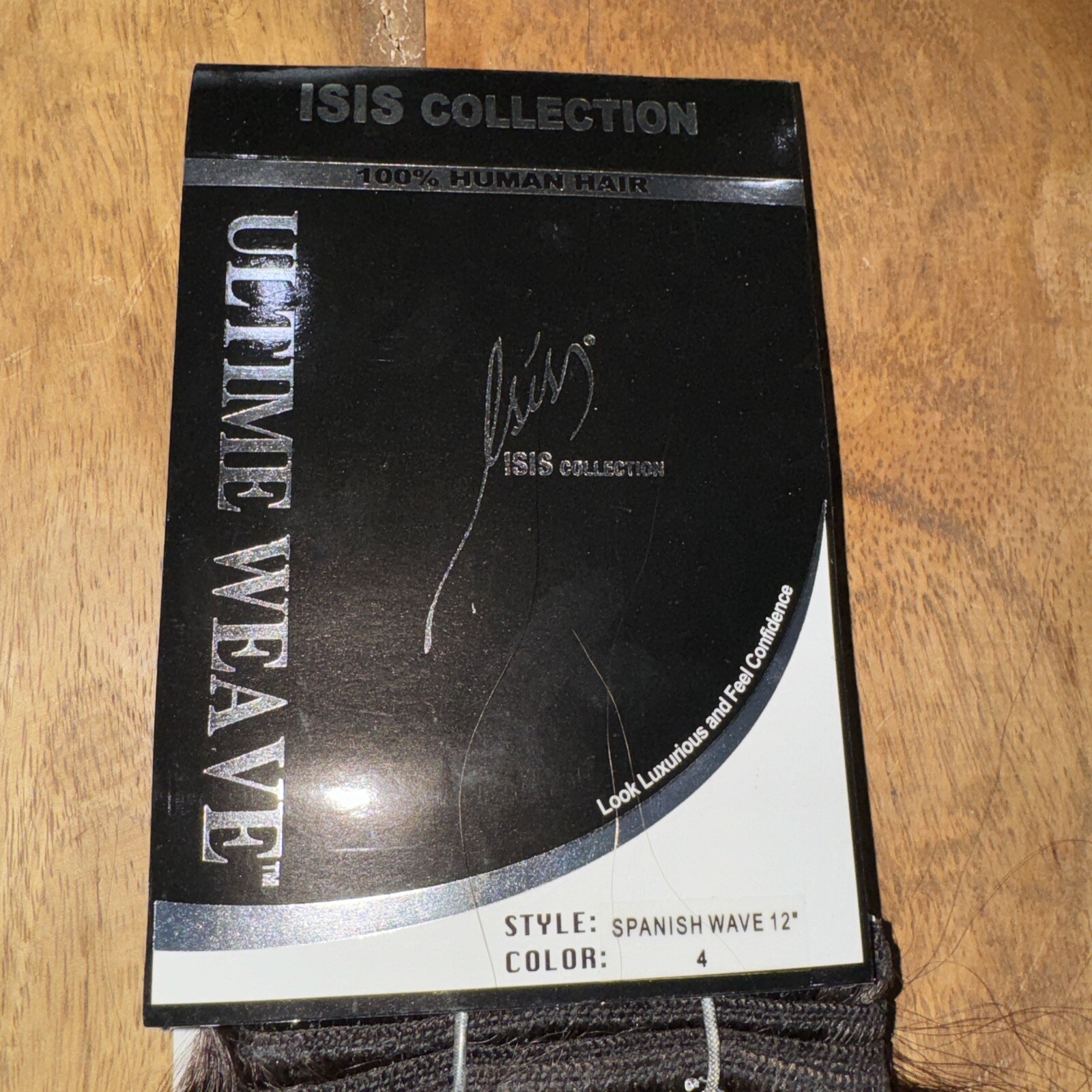 Ultimate Weave Isis HH Remi Hair Tangle Free Spanish Wave 12” Color 4 Dbl Pk