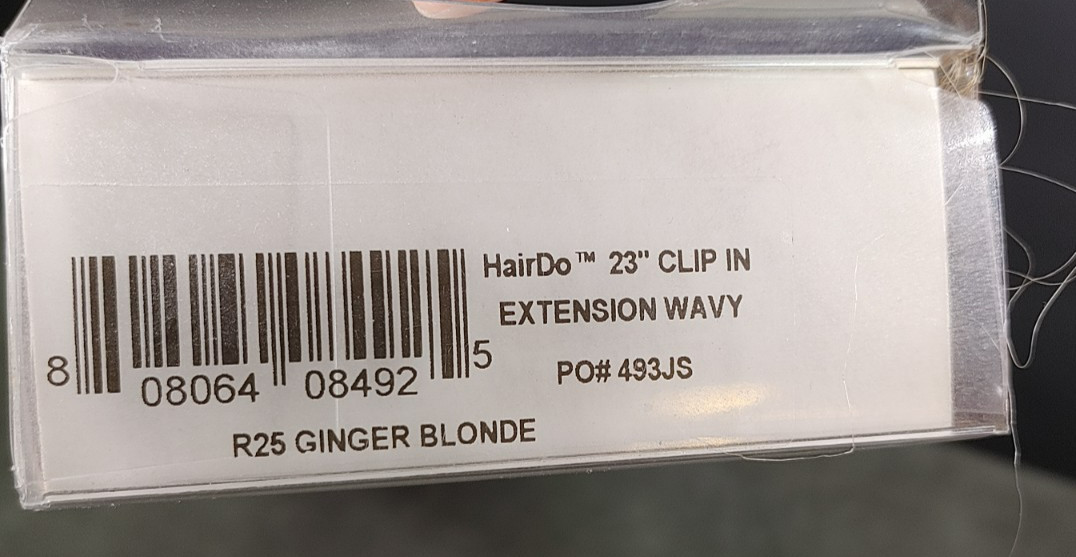 Hair Do Jessica Simpson 23” Clip-in Wavy Extensions R25 GINGER BLONDE HairUWear