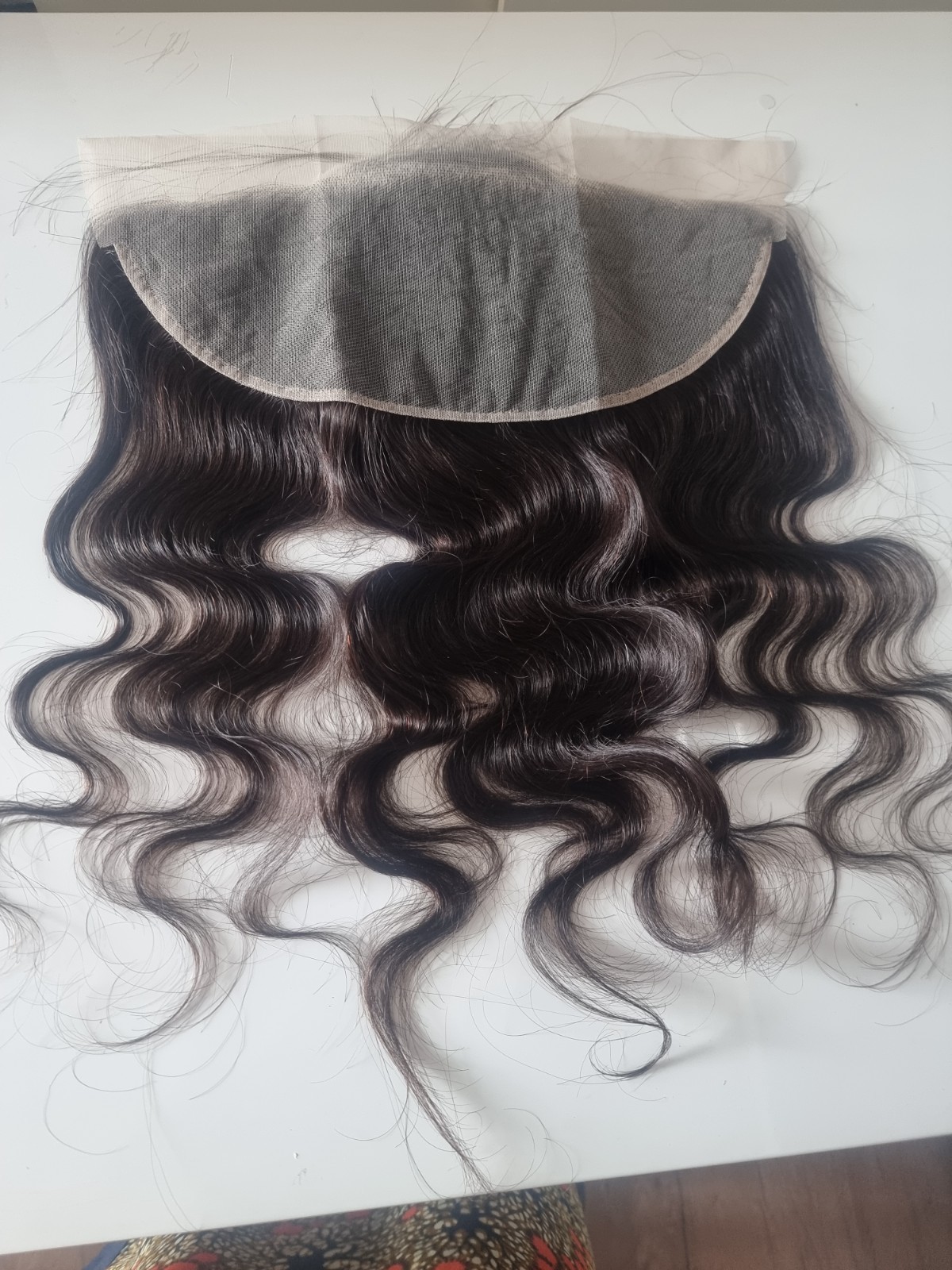 18INCH 13X6 WIDE LACE FRONTAL BRAZILIAN VIRGIN HUMAN HAIR BODY WAVE COLOR 2# 90g