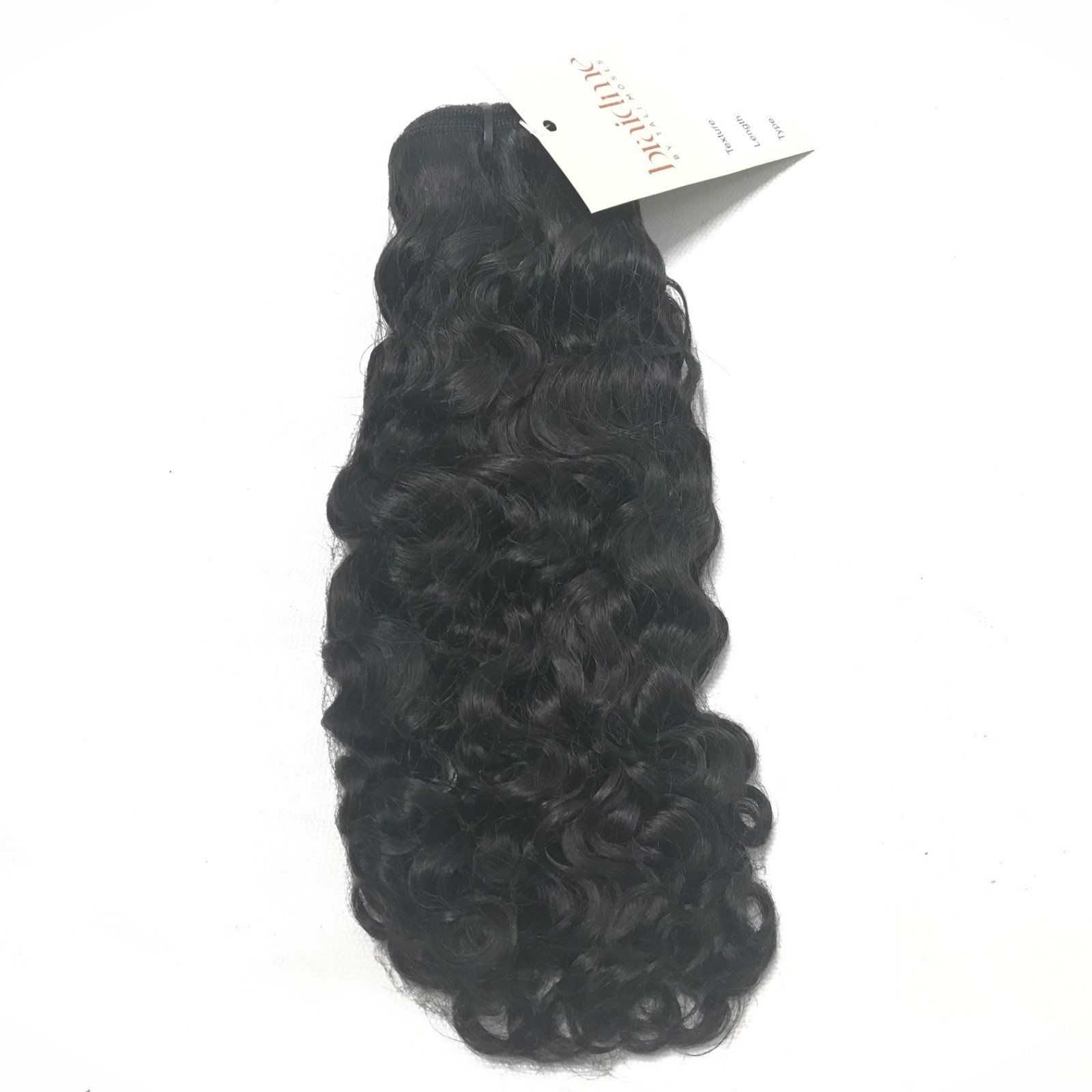 (1) Burmese Curly Bundles Human Hair 14 Inch Sew in Unprocessed Black Bundle New