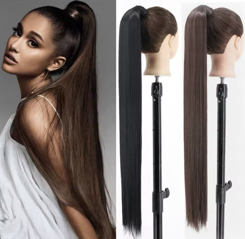 34inches Synthetic Ponytail Hair Extension Clip in Fake hair Piece 1 Piece