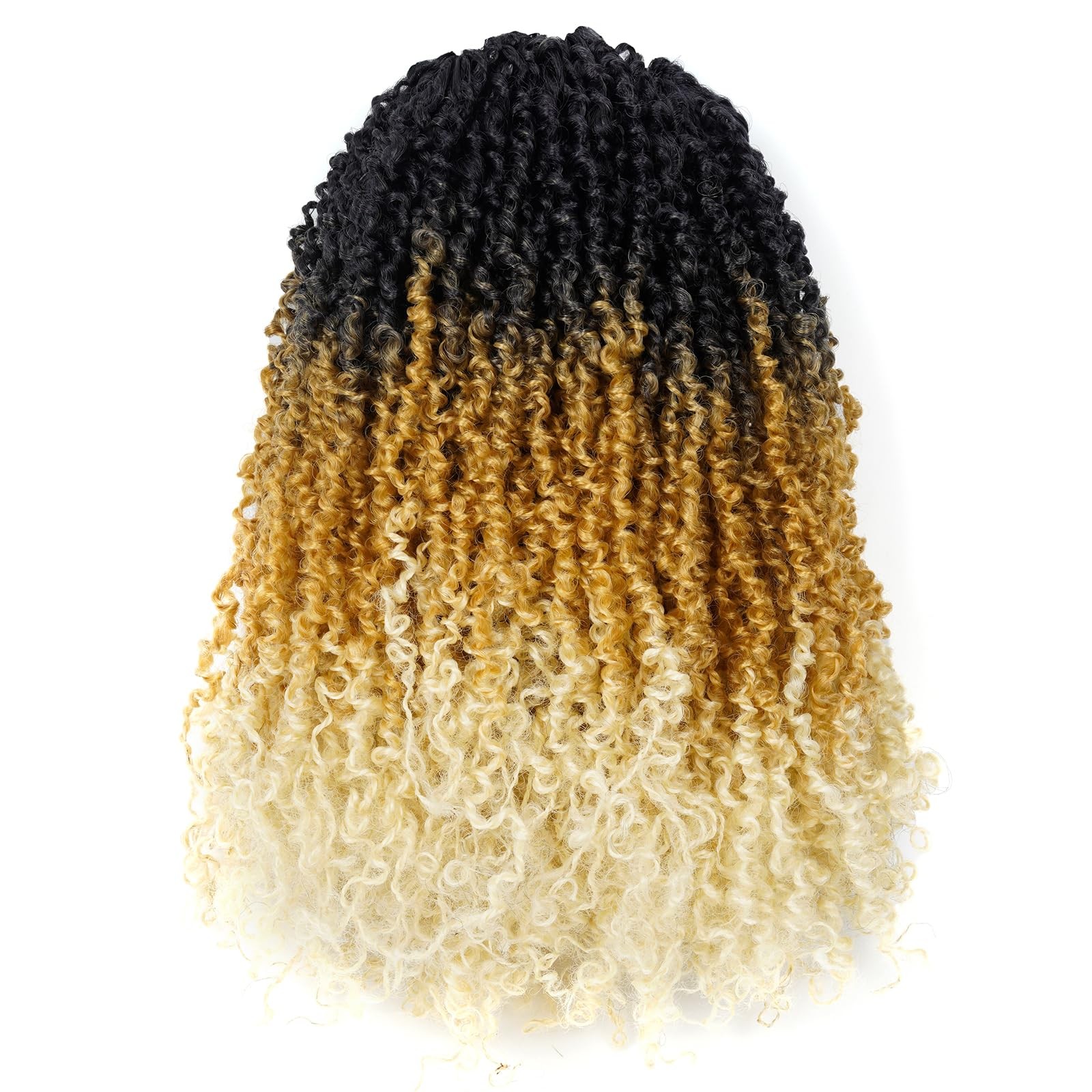 Gix Yanky Twist – 10 Inch 8 Packs 240 Strands 3 Tones Ombre Blonde