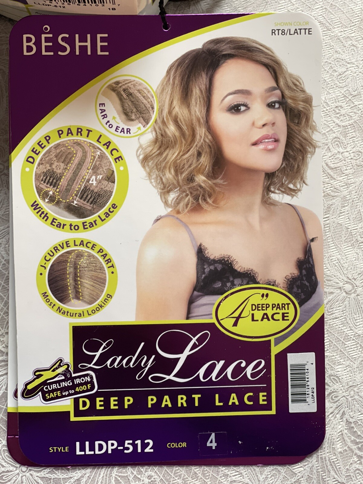 Deep Part Lace Wig Bob Color 4 Lady Lace Beshe Ear to War Lace