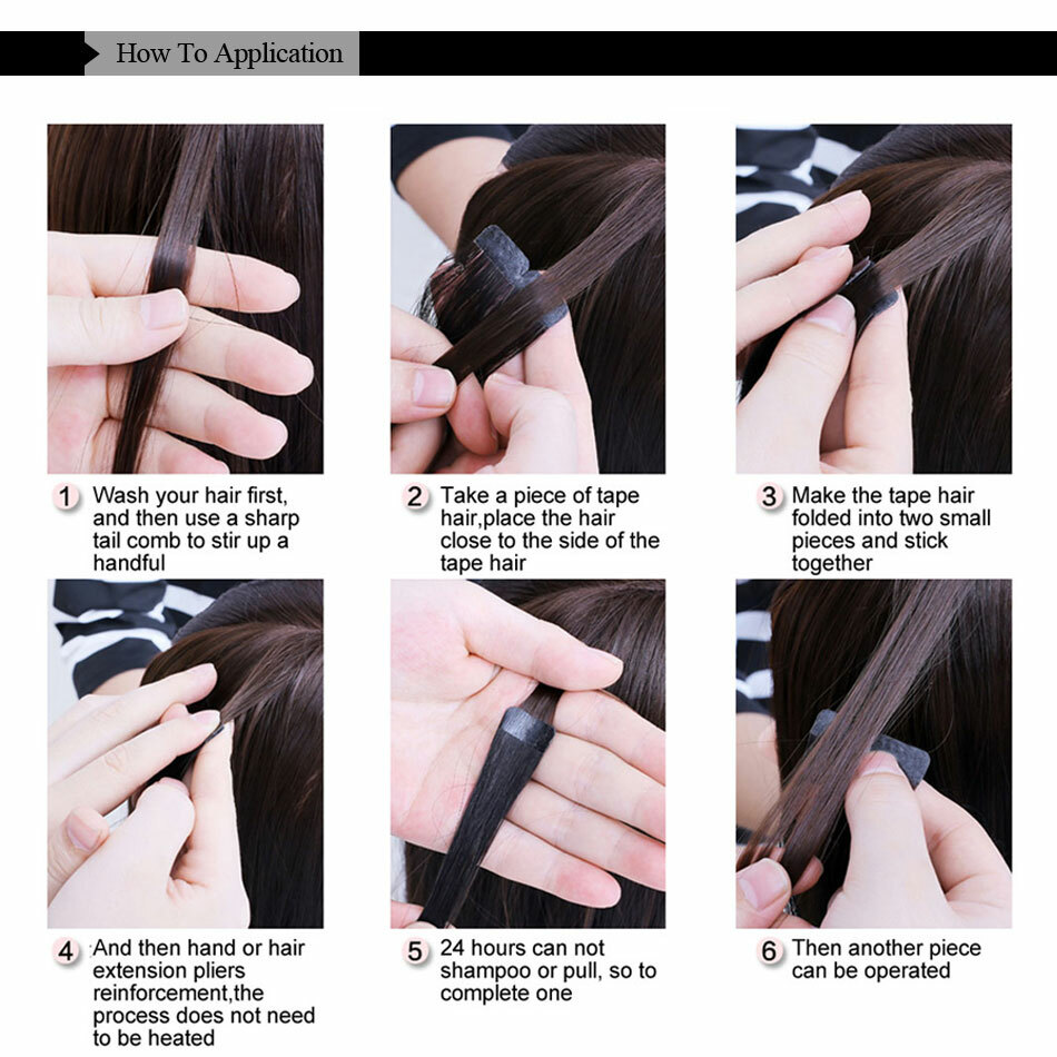 Invisible Tape In Hair Extensions Real Remy Skin Wefts Seamless Tape Hair Blonde