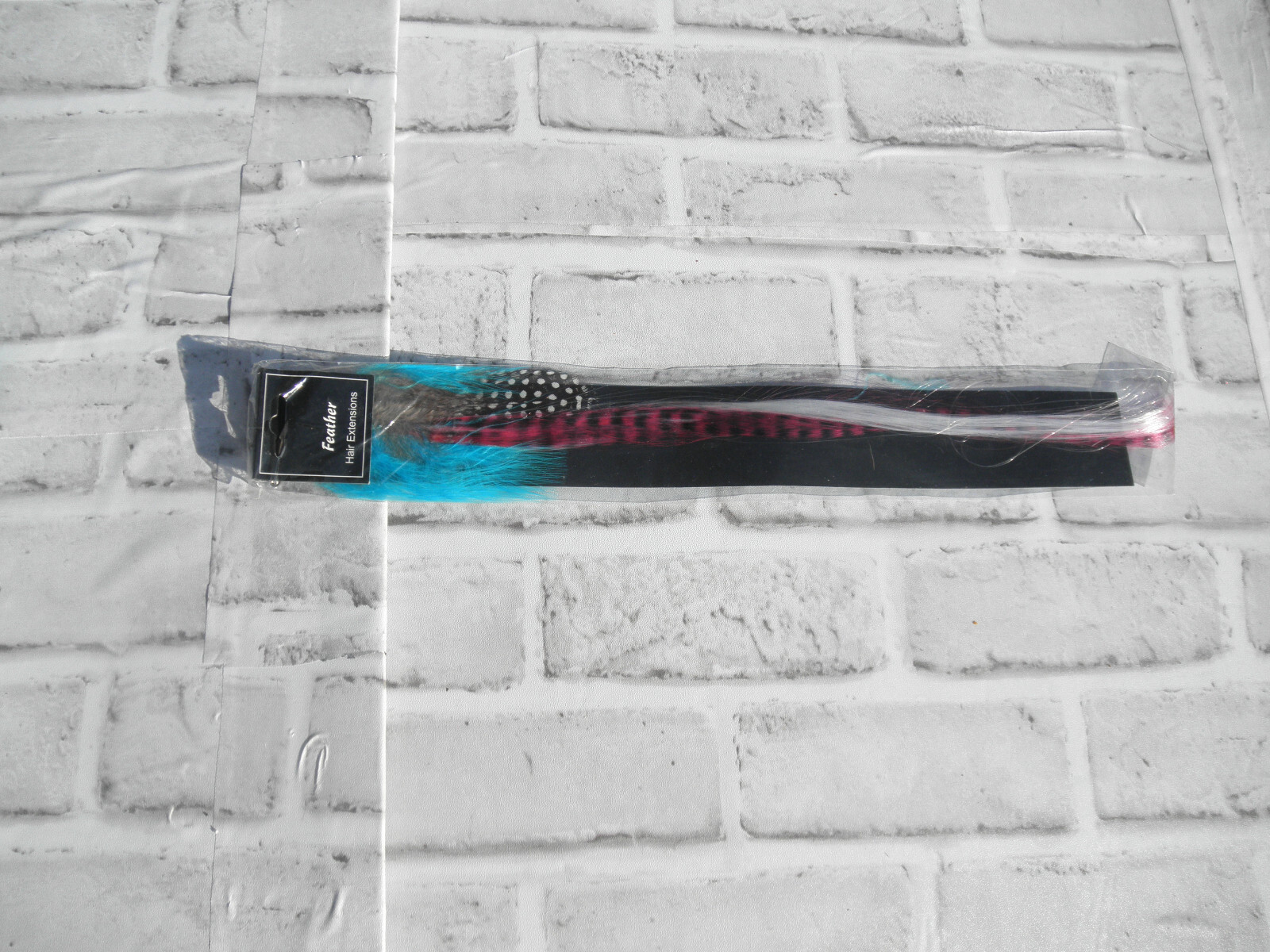 NEW SYNTHETIC FEATHER HAIR EXTENSION (MULTI-COLOR) 15″ LONG #16