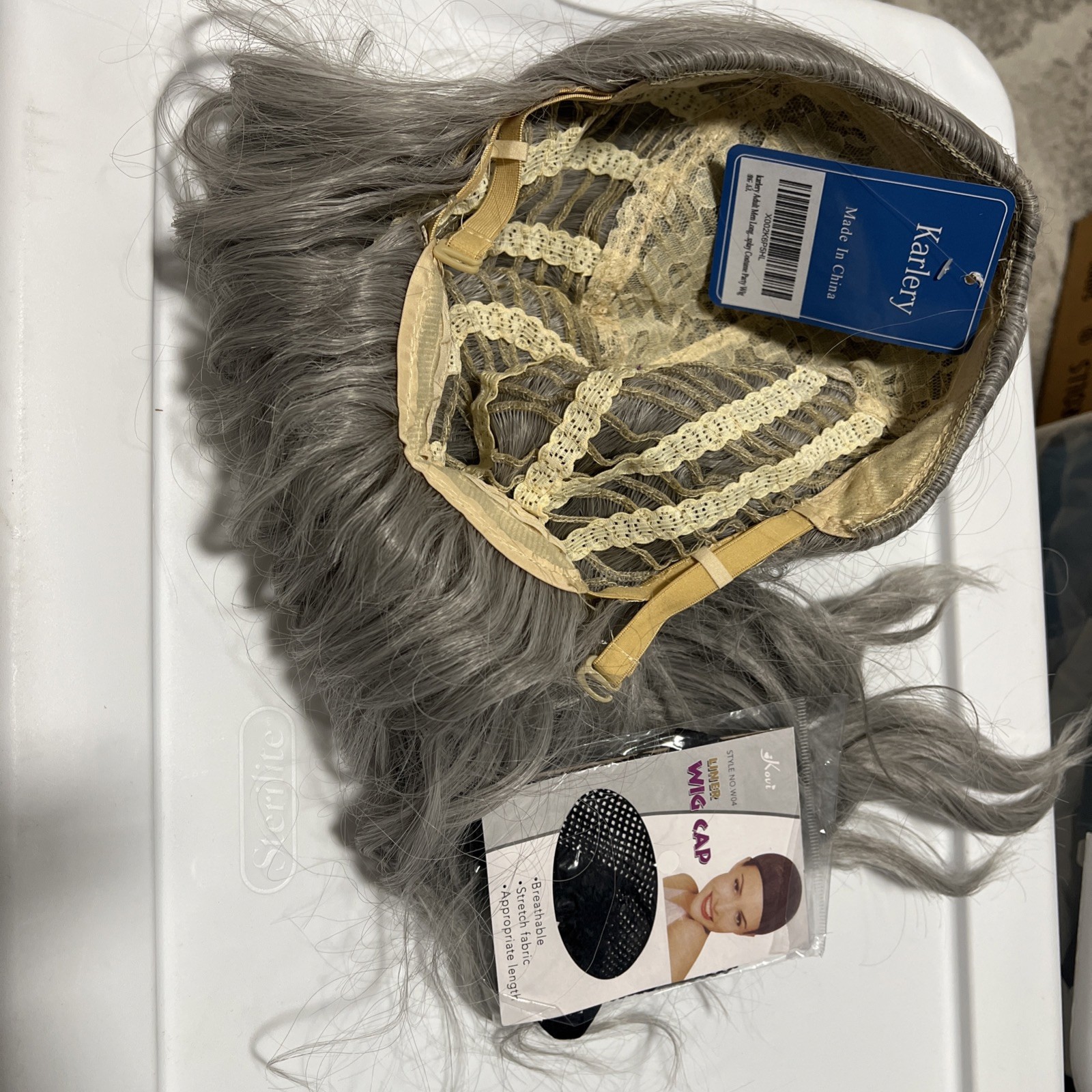 Gray & White Claw Clip Wavy Ponytail Extension Good Go Halloween Costume …#329