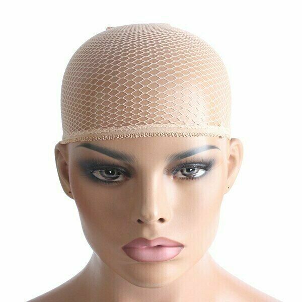 1pcs Deluxe Nylon Stocking Stretchy Wig Caps Light Coffee, Nude, Black, Beige