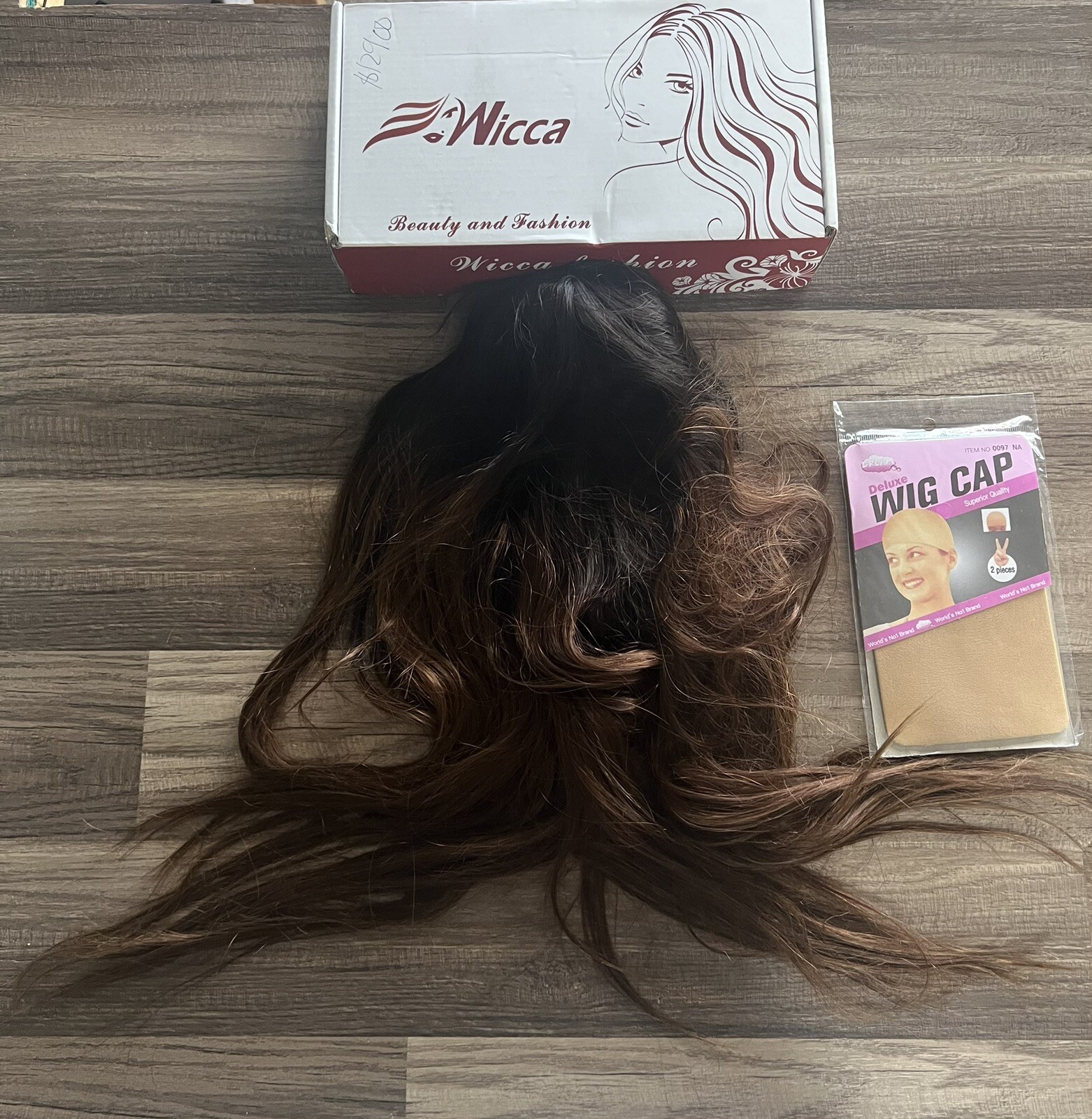 Brand New Wicca Fashion Human Hair Lace Front Wig Size14″ Natural Color/ X