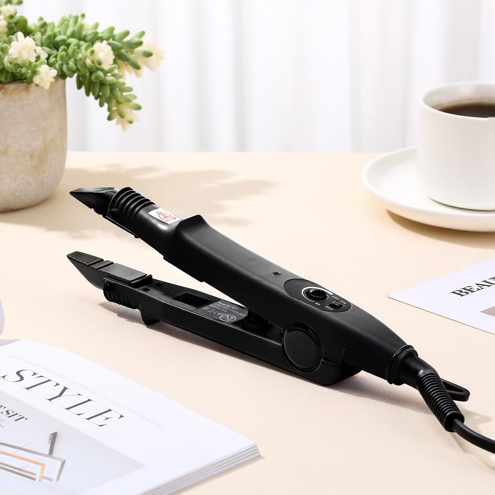 Hair Extension Tool with Keratin Glue Granule Beads, US Plug, Professional Ha…