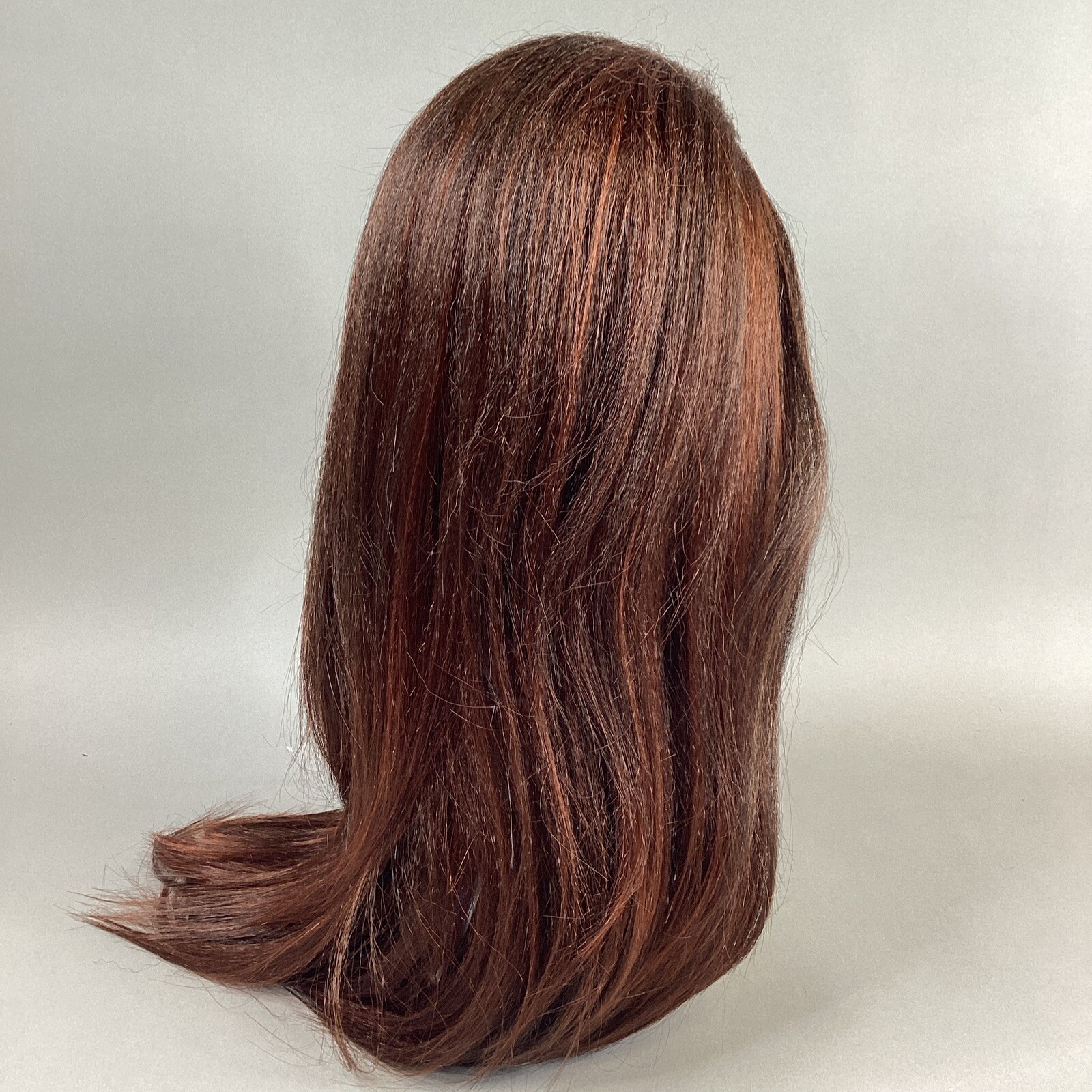 Serenity Long Straight #DR2/Ginger Brown Darkest Brown Synthetic Quick Weave Wig