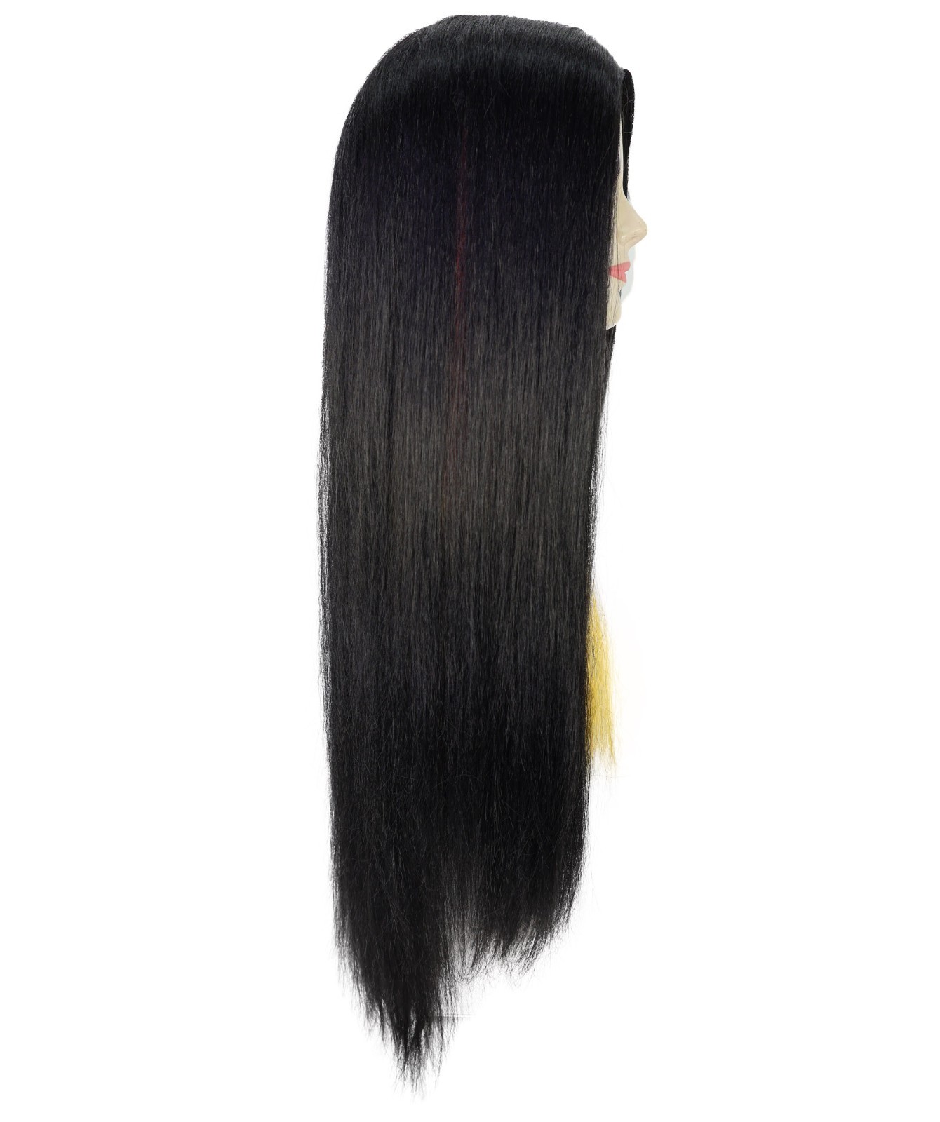 Adult Unisex Multiple Color Long Straight Wig, Bold Halloween Costume Hair