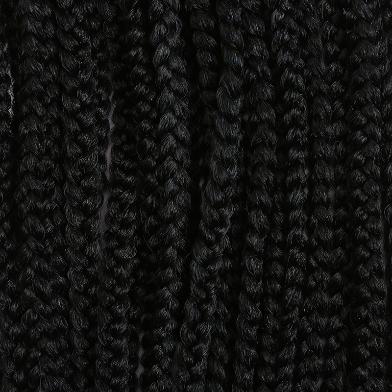 18 Inch Crochet Style Box Braids Top Synthetic Human Hair Blend Pre-braided