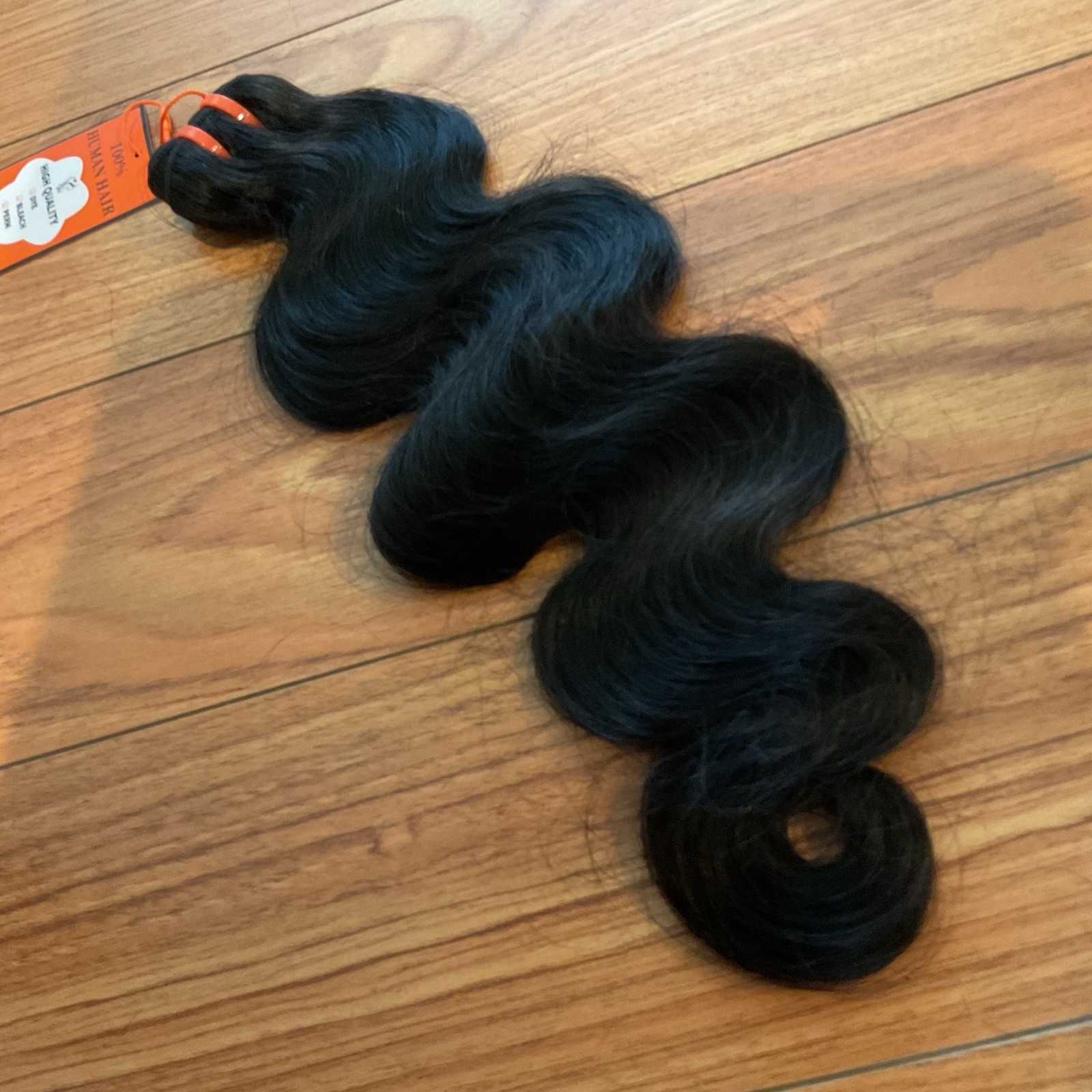 Luxurious Black Raw Bundle Wave Human Hair Extensions – Natural Black 20 inches