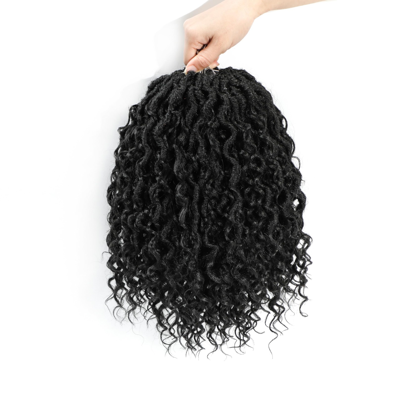 Ameli Goddess Locs Crochet Hair 10Inch 8Packs Pre Looped Faux Locs Crochet Hair