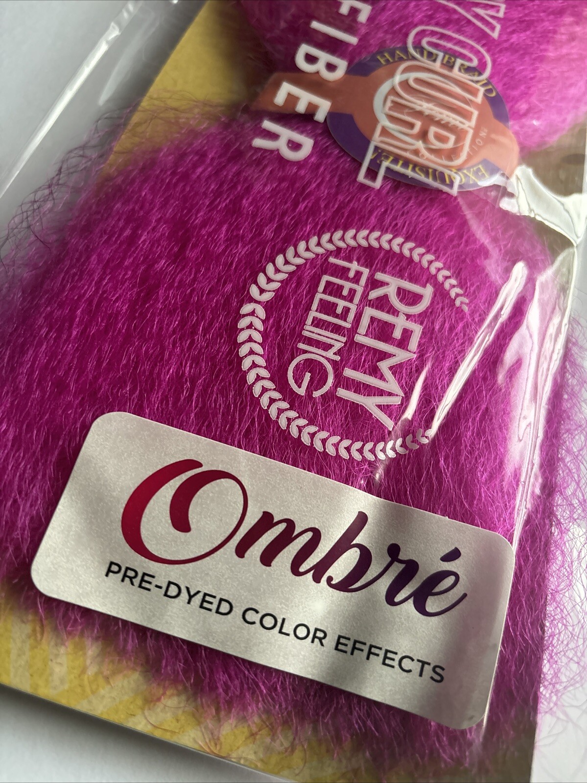 jumbo braid premium soft hair. Remy Feeling Plum Colored Ombré TT1B/plum