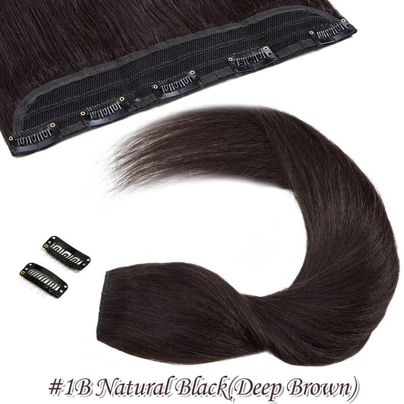 CLEARANCE One Piece Clip in Human Hair Extensions Russian Remy Hair 3/4Full Head