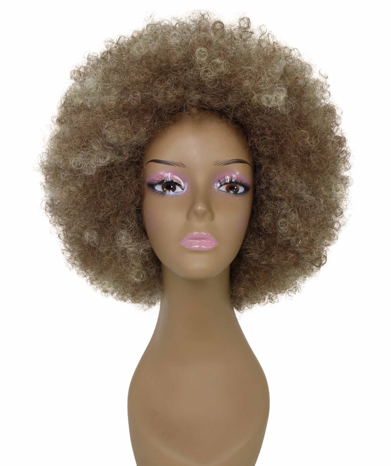 LUXLUXE Taylor Curly Afro 14″ Full Wig Full Cap Wig Heat Resistant Fiber BF-0004