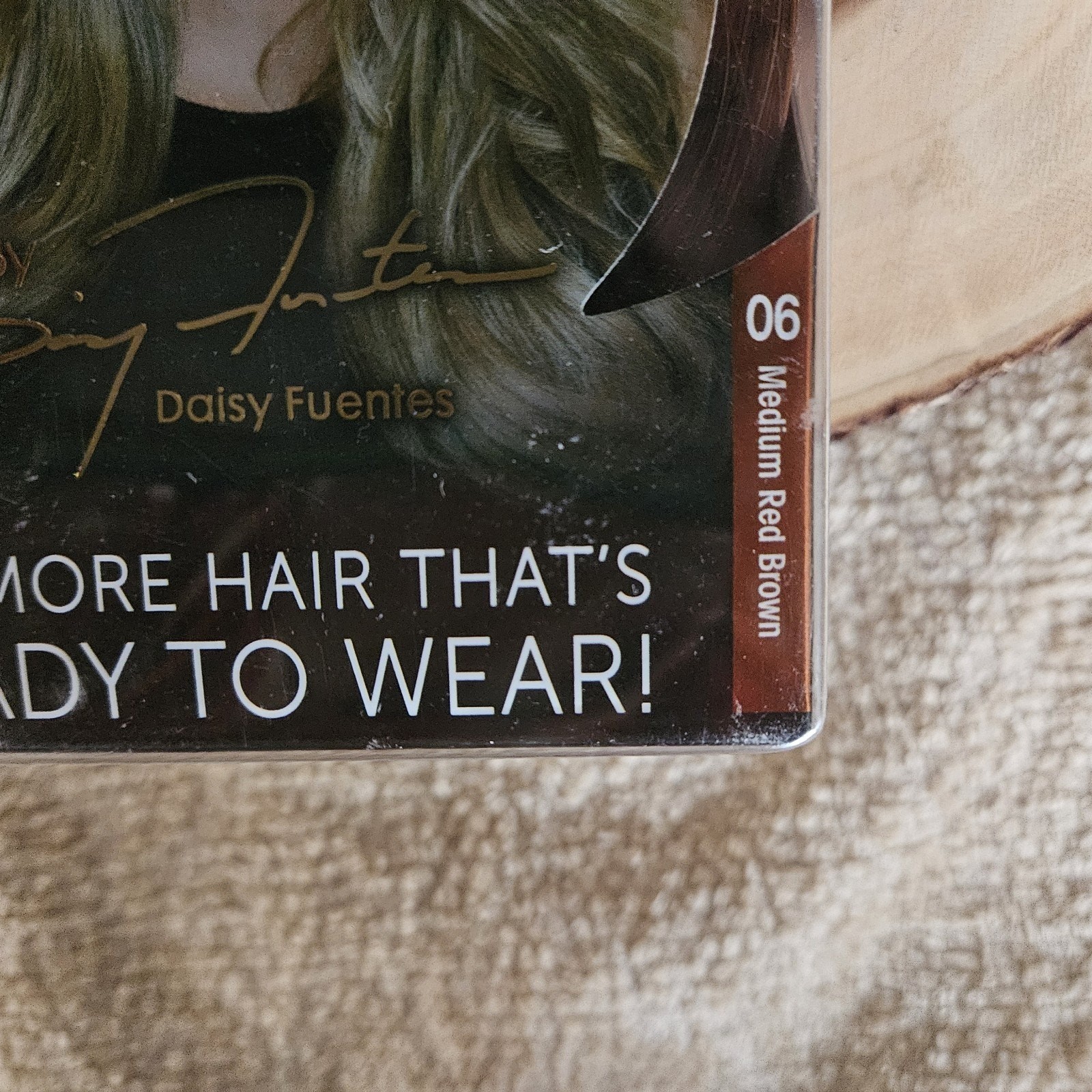 Daisy Fuentes Secret Extensions Revolutionary Headband #06 Medium Red Brown NIB!