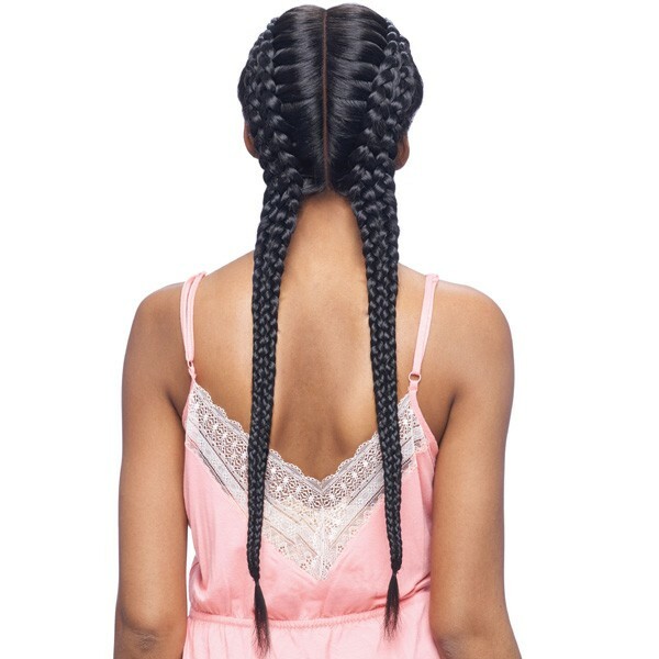 VANESSA SYNTHETIC BRAIDED DEEP PART SWISS DESIGNER LACE FRONT WIG – TBD APACHE