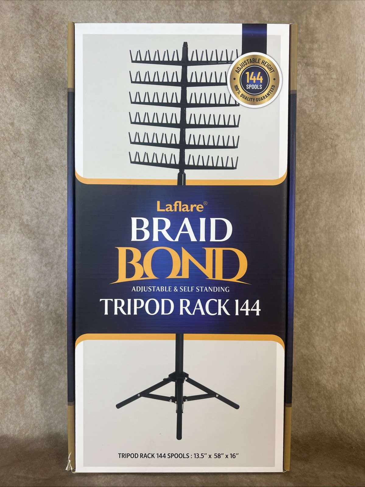 Laflare Standing Braid Hair Organizer – 144 Pegs Hair Extension Holder, Divider
