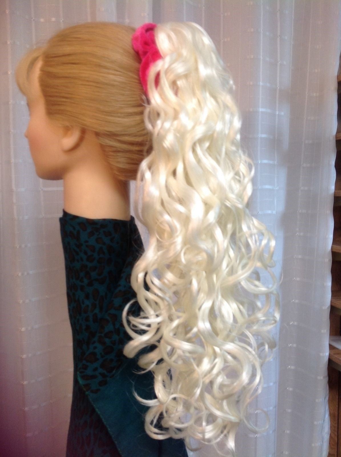 DELANIE MONA LISA long spiral curl clip hairpiece BLACK BROWN RED BLONDE FROST