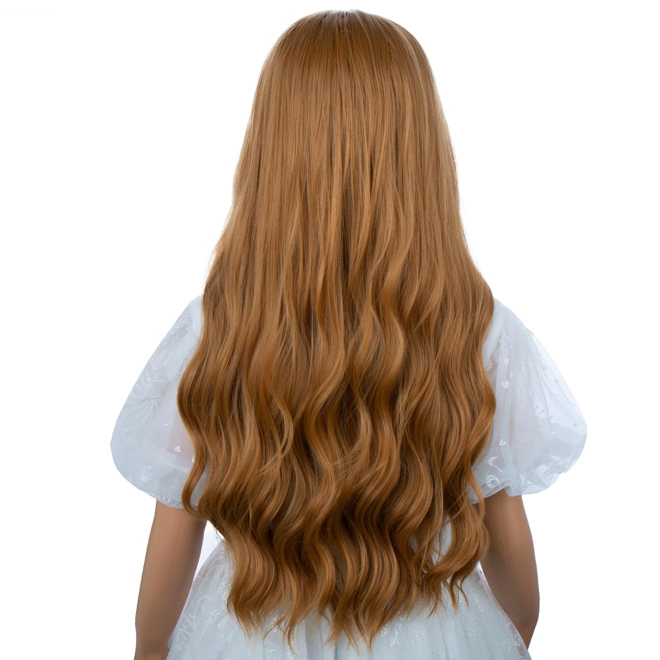 Girls Strawberry Blonde Wig Kid Long Blonde Wavy Curly Wig Children Middle Pa…