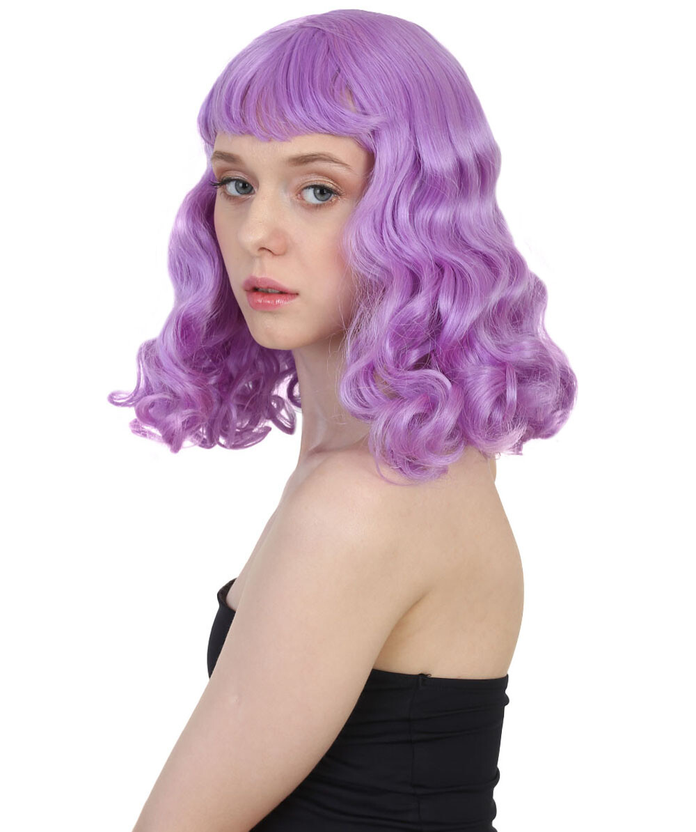 Singer Potion Wig , Purple Long Wig , Premium Breathable Capless Cap HW-166A