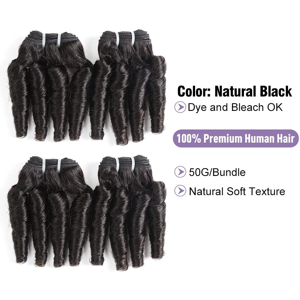 Loose Wave Brazilian Hair Extensions 4 Bundles 9A Unprocessed Curly Weave 50g/pc