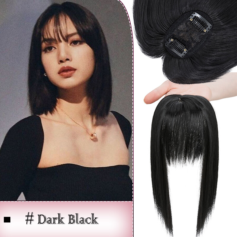 As Human Hair Women Topper 100% Remy Top Hairpiece False Clip In Silk Base Wig