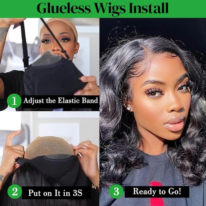 Gabrielle 16 Inch Wear And Go Body Wave Glueless Wigs Human Hair 6X4 Hd Lace