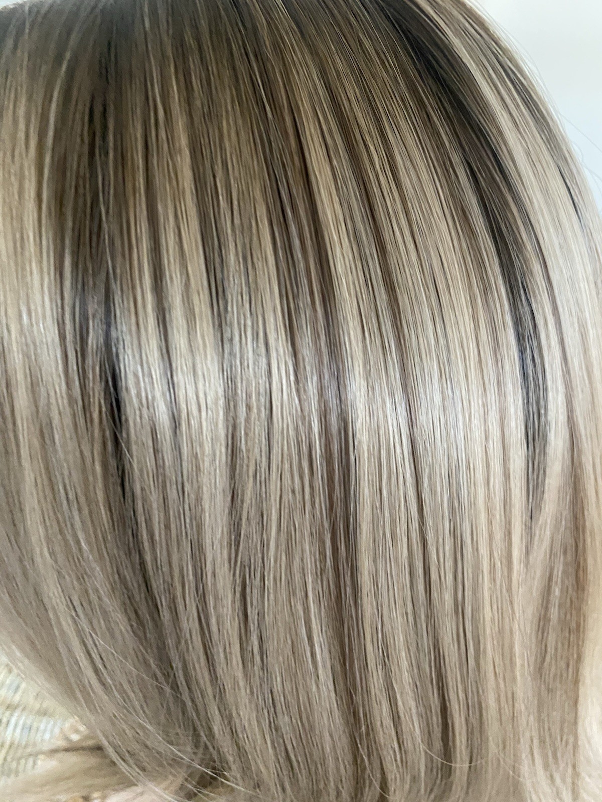 JBEXTENSION 18 Inches Scalpiana Curly Light Mix Blonde 3.5X4 Hard Silky Top