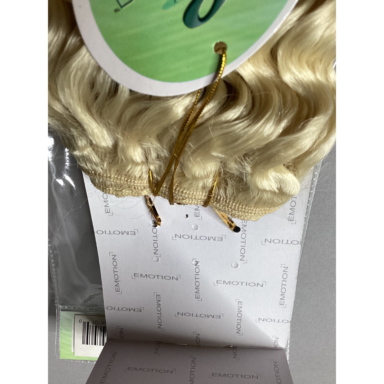 14″ Deep Wave Color #613 Platinum Blonde Blended Hair Extensions Track Emotion