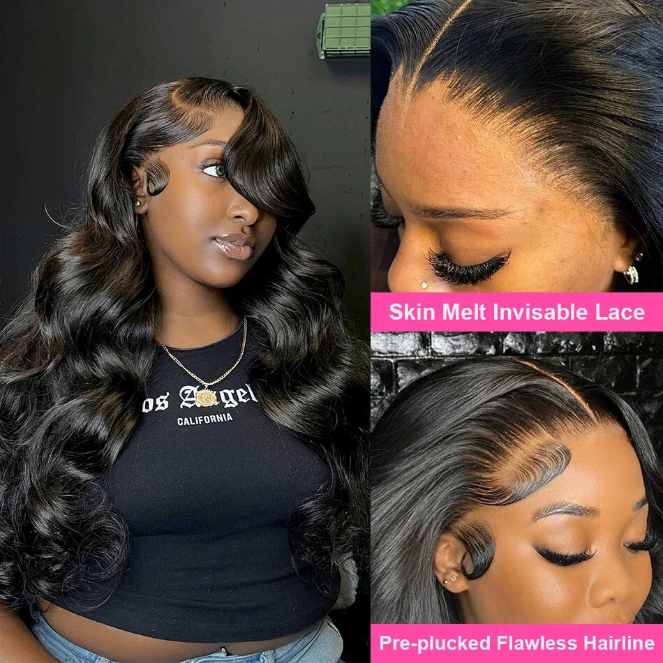 13×4 13×6 Lace Front 360 Lace Frontal Wig Human Wigs Women 5×5 Wig 200 Density