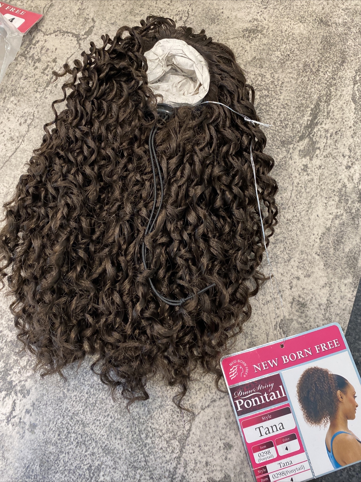 New born free drawstring ponytail style Tana