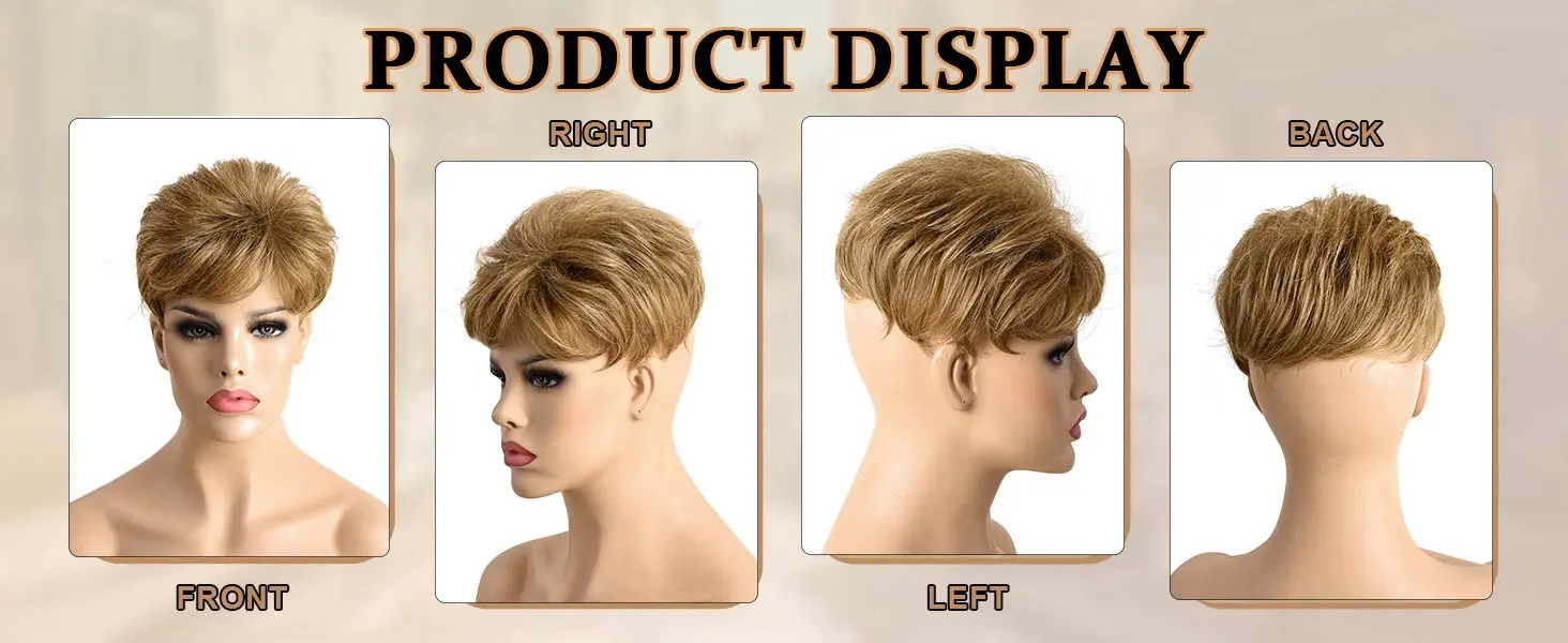 6 Inch Natural Curly Short Pixie Synthetic Hair Topper for Thinning Hair Pieces