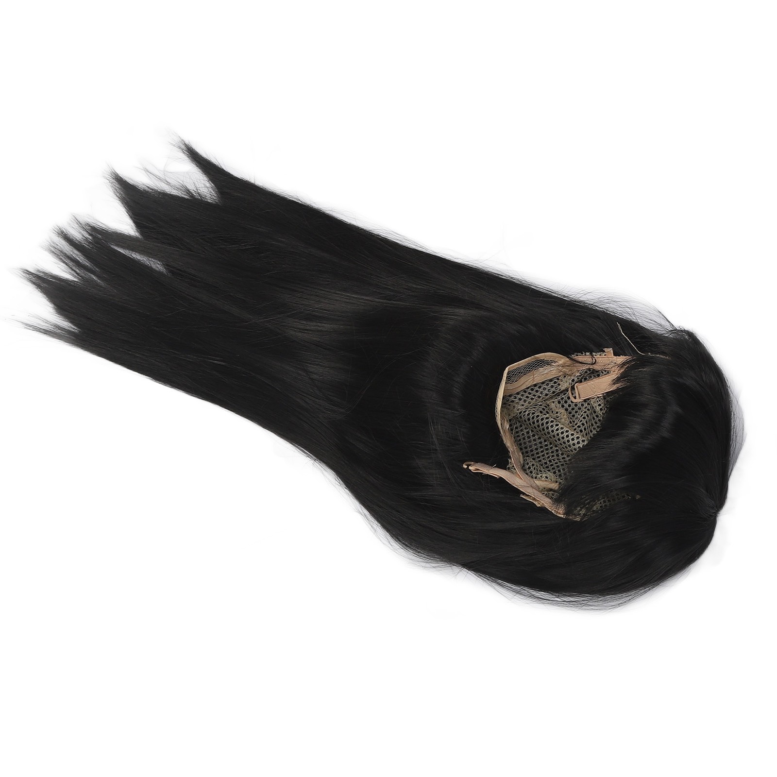 Children Wig Black Straight Hair Replacement For 3-8 Years Old Girls