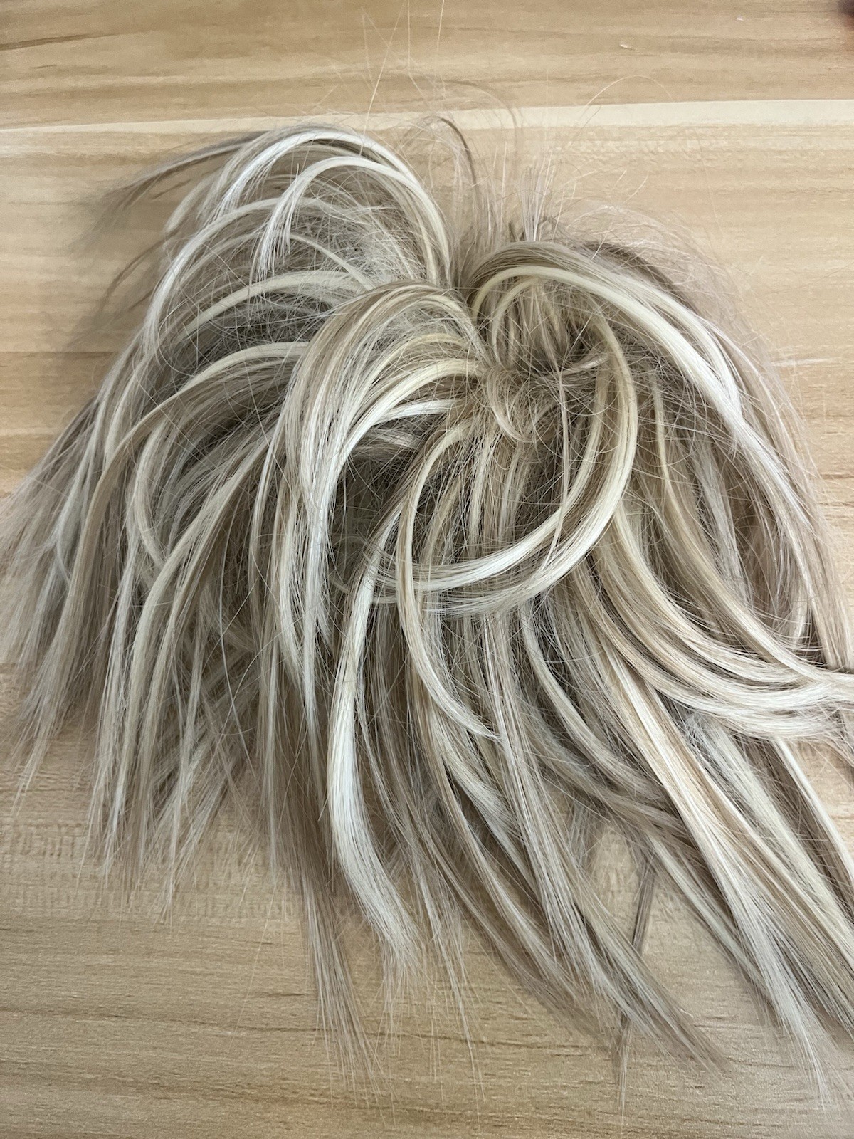 Large Tousled Messy Bun Hair Scrunchie Wrap On Pony Tail Hair Piece Extensions