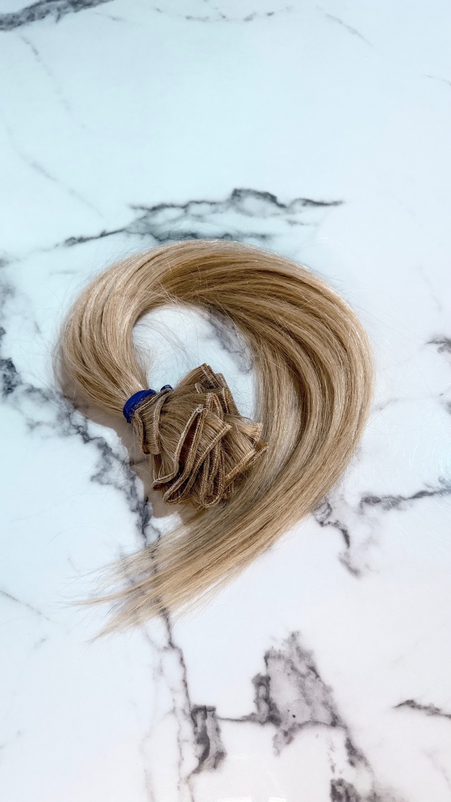 20″ Platinum Blonde #613 100% Human Hair Weft Extensions Straight Machine Made