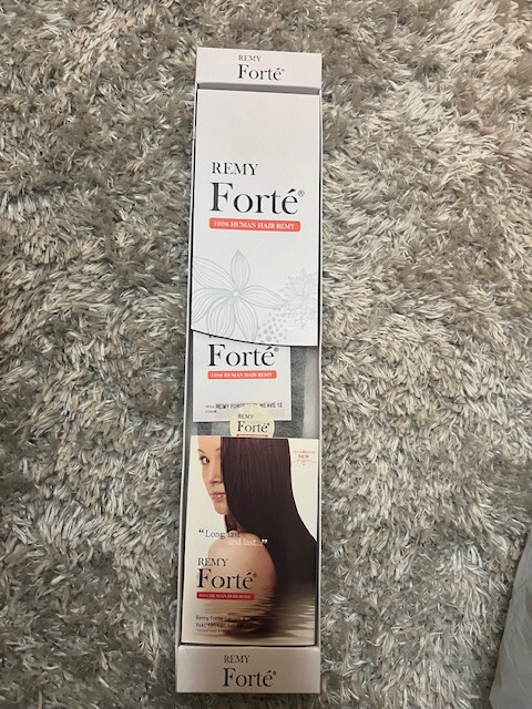 Remy Forte 12 in. Track/Weft 100% Human Hair (Level 2 darkest brown/off black)