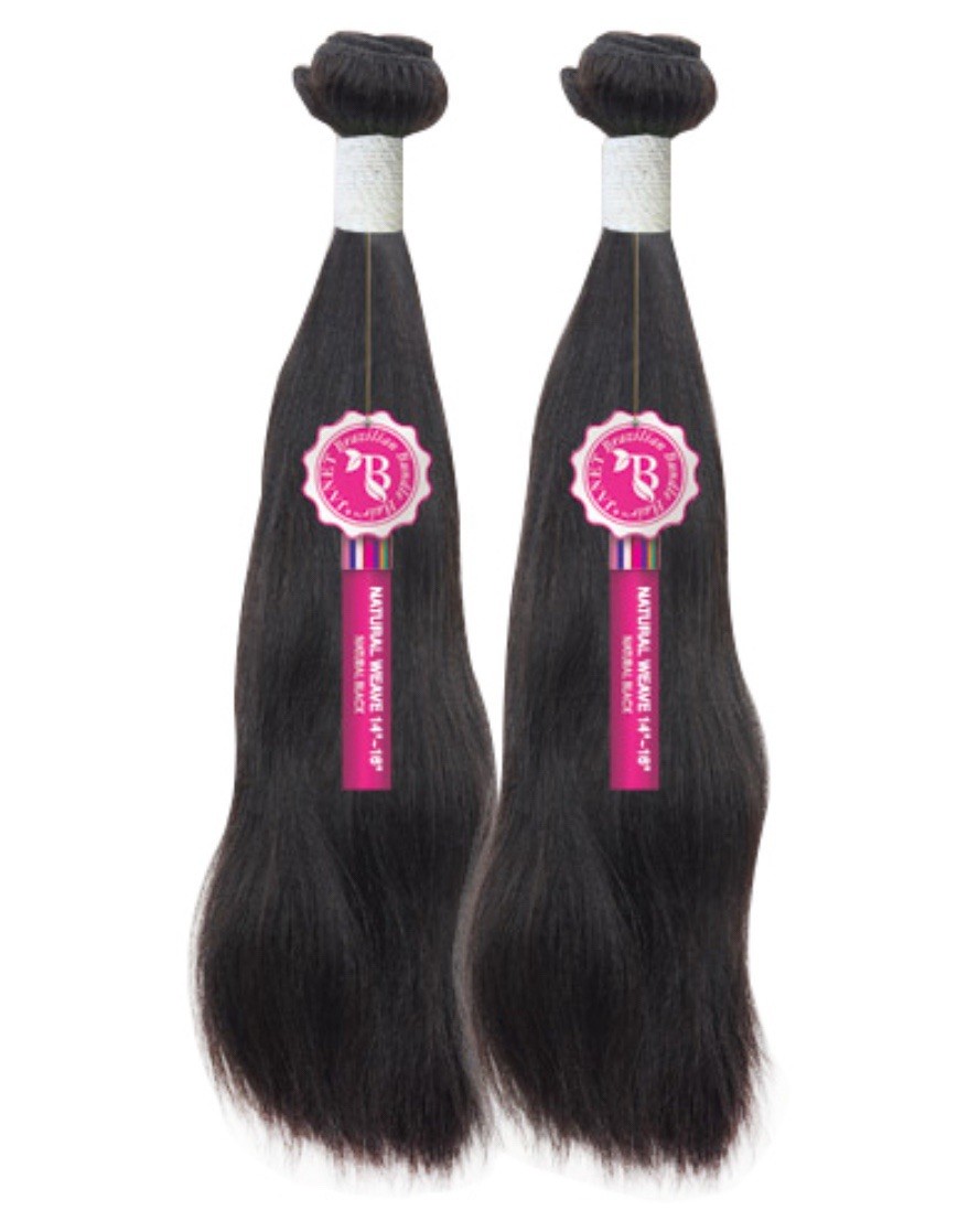 (2) Janet Collection 100% NATURAL REMY Hair Brazilian Bombshell Bundles 12”-14”