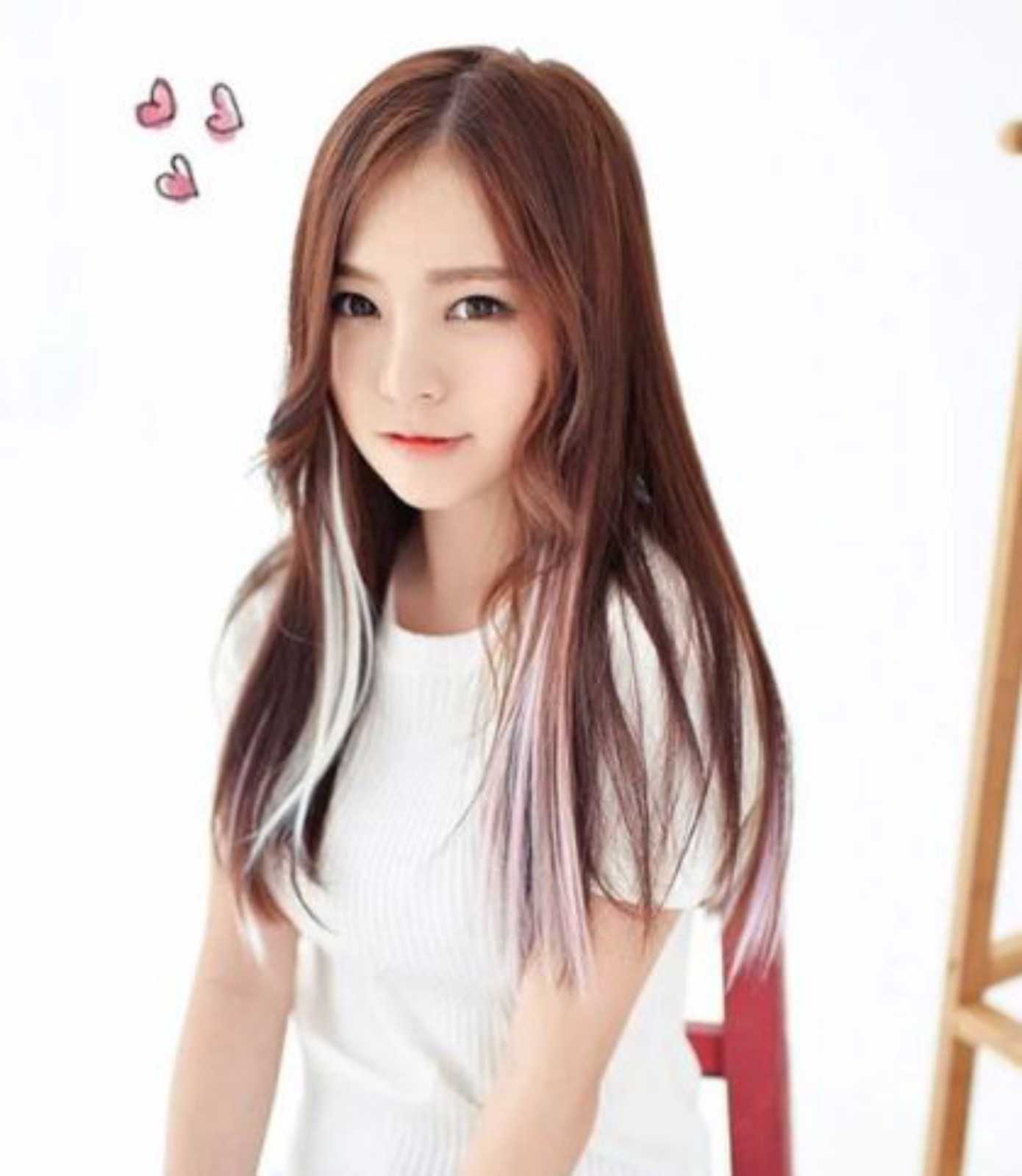 21″ 55cm Hair Highlights Hair Extensions Real hair Cosplay