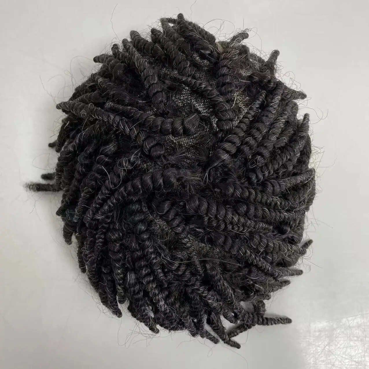 Afro Braids Q6 Lace Front Toupee for Man