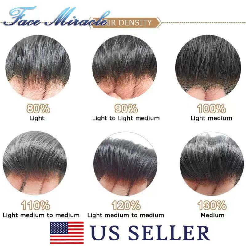 Custom Various Mens Toupee 100% Human Hair Piece Replacement System Wig For Men