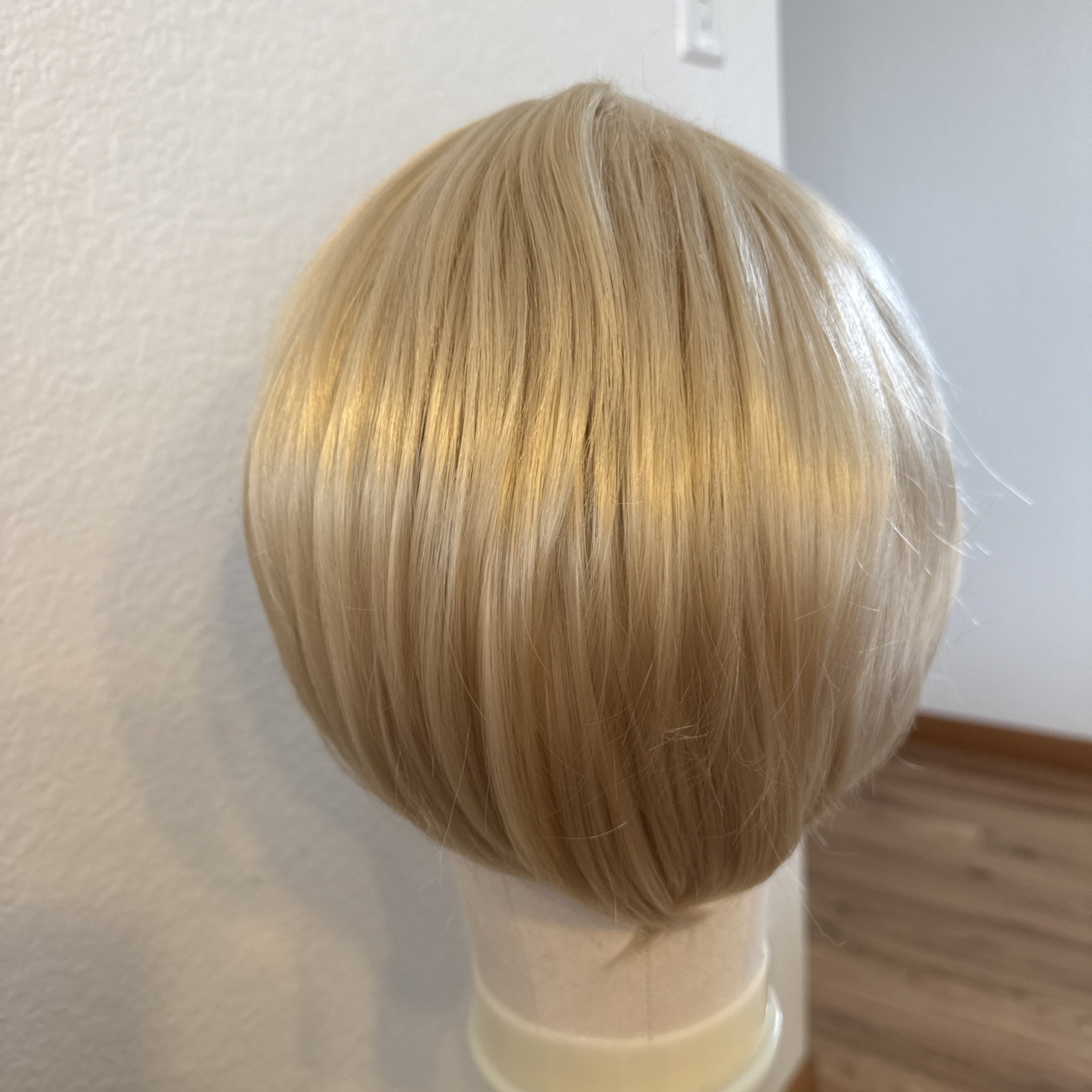 Light Blonde Bob Lace Cap Front Wig Standard 10” 340