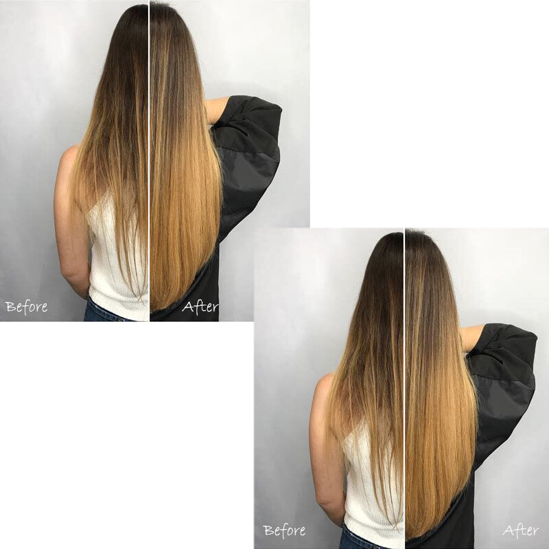 8″-24″ Body Wave One Piece Thick Clip In Real Human Hair Extension 3/4 Full Head