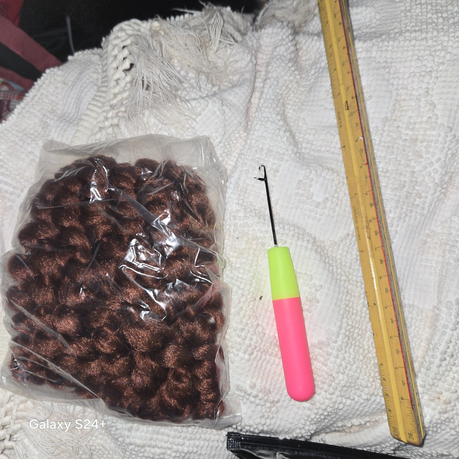 5 Pack 12” Brown Dark Brown Kinky Curly Crochet Hair Spiral Curl – Sealed