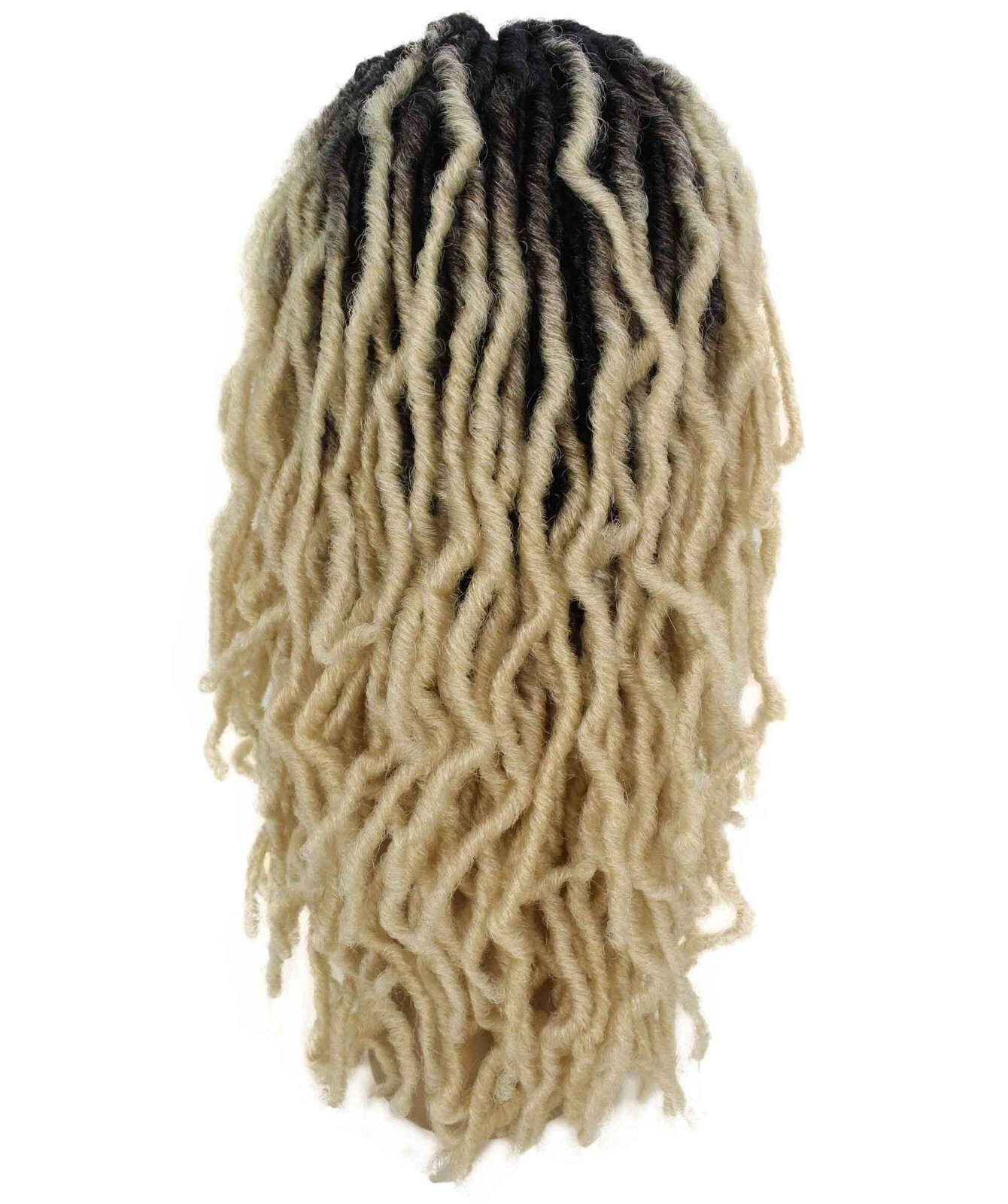 LUXLUXE Dara Curly Dara 22 in Long Dara 4X4 Hand Tied Lace Braid Braided Wig,