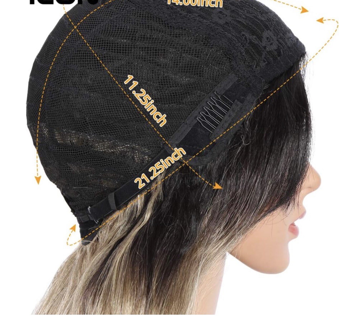 Ombre Wig 30 Inches Swiss Lace Blonde Ombré Dark Roots New Tags Heated To 350