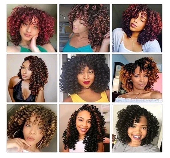 Wand Curl Crochet Hair Jamaican Bounce 6 Packs Twist Braid Hair for Black Women